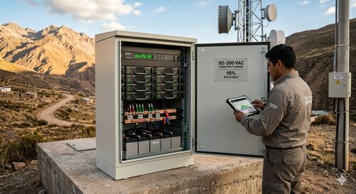 Laatste bedrijfscasus over Voeding van basisstations bij extreme kou: constante prestaties van Flatpack2-rectificatoren bij -40°C