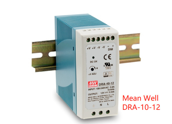 Op rails gemonteerde Voeding dra-40 dra-60 van DRA Series 40W 12V DIN