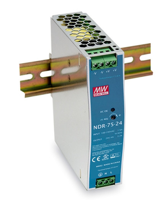 Beteken goed het Spoorvoeding ndr-75 van 75W DIN ndr-120 ndr-240