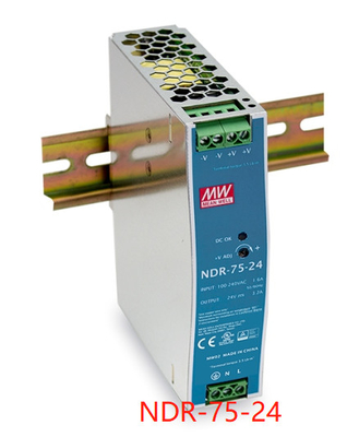 Beteken goed het Spoorvoeding ndr-75 van 75W DIN ndr-120 ndr-240