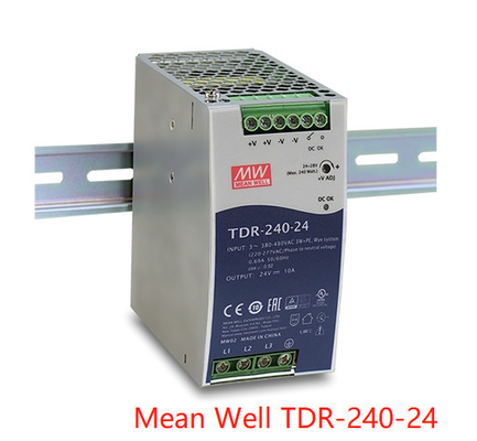 240W tdr-240-24 het Industriële DIN Spoor in drie stadia bouwde Actieve PFC in