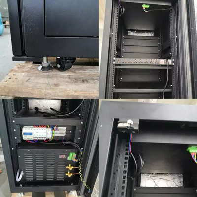 42U 600mm Openluchtserver 19 Duimrek zetten Kabinetten met DC48V-Ventilators op