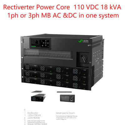 Eltek Rectiverter Power Core 110 VDC 18 kVA 1ph of 3ph Tot 18 kVA AC & 14,4 kW 110 VDC Voor Telecom Hybride Systeem