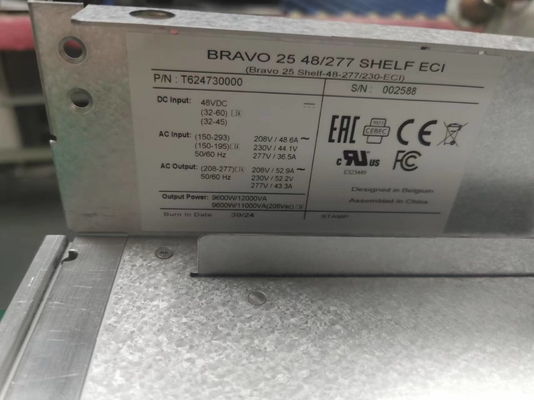 CE+T Power Shelf ECI Bravo 25 plank 48-277/230 -ECI P/N: T624730000