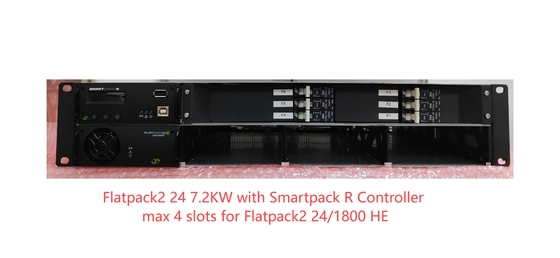 Eltek FP2 24V 7.2KW Powercore 2U 19 Inch Max 4 Slots voor Flatpack2 24/1800 HE Smartpack R Controller