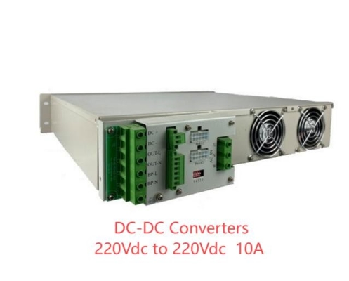 19 inch DC DC Converter 24Vdc 48vDC 110vDC 220Vdc 2200W10A Standalone Power Module met LCD-monitorcontroller