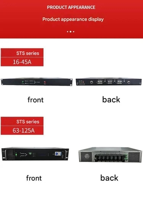 220V Uitgang STS Dual Input Static Transfer Switch Single Phase 16A / 25A / 32A / 40A/45A