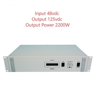 19" Rackmount RCT2000D-serie Geïsoleerde DC-DC-omvormers Input 48vdc Output 125vdc D20-18-25