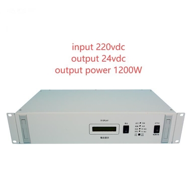 RCT2000D-serie Geïsoleerde gelijkstroomconverters 19" Rackmount Input 220vdc Output 24vdc 1200W D50-11-14