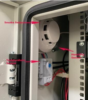Op maat gemaakte gegalvaniseerde stalen 1,5 mm dikte 14U buitenkastbehuizing met 1500W airconditioner voor batterijopslag in telecomstations