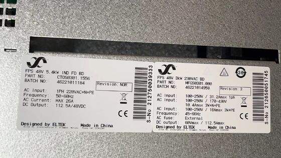 Eltek 24V Flatpack S 1U 5R 9kw Telecom Power System 241122.900 Smartpack S-controller
