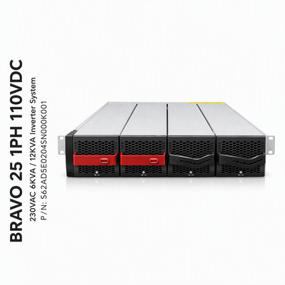 Industriële 110Vdc tot 277Vac Modulaire Omvormer met 6KVA Systeem en Pure Sinusgolf Uitgang