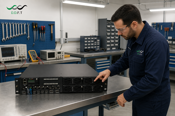 Zeer betrouwbaar 6KVA modulair omvormersysteem - 48Vdc tot 220Vac zuivere sinusgolf voor telecommunicatie