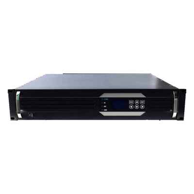 6KVA 125VDC tot 220VAC Rack Mount Inverter 4800W Pure Sine Wave Telecom Power Supply met 4 Pcs C13 Outlets Op maat gemaakt