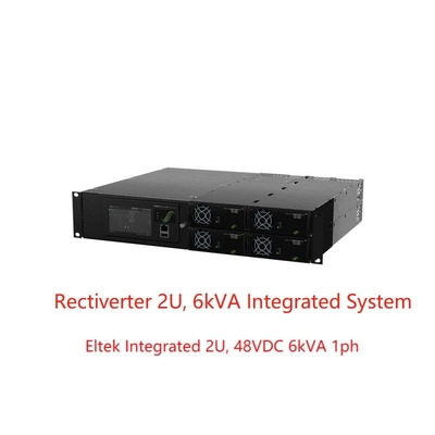 Het de Machtssysteem 48Vdc van 8KW 230Vac 4KW 115Vac Rectiverter integreerde 2U 6kVA 1ph (CIOR0402.XXX)