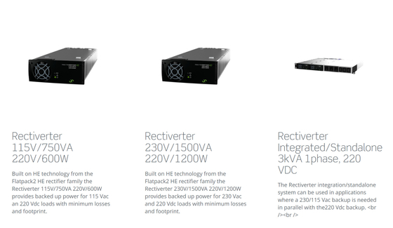 Scalable Flatpack-EN 60950-1 van Eltek Rectiverter 54KVA 220Vdc van het Machtssysteem
