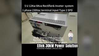 Eltek AC&DC rectivertersysteem 5U Hoogte Max. 12KW DC-capaciteit 6KVA AC-capaciteit