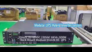 6KVA modulair online UPS-systeem voor telecom- en industriële toepassingen